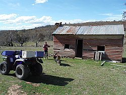 Hut overlooking Lake Eucumbene Hut overlooking Lake Eucumbene